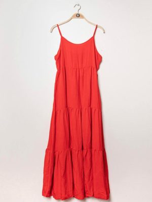 robe bretelle rouge