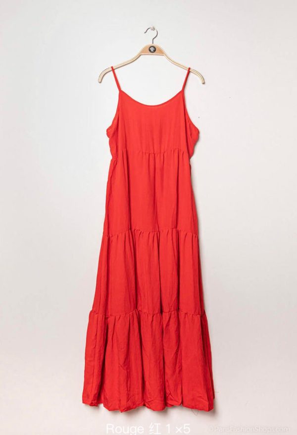 robe bretelle rouge